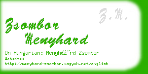 zsombor menyhard business card